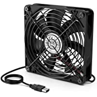 Los mejores  - ELUTENG USB Ventilador de Escritorio 140mm Radiador de Refrigeración Ventiladores 50CFM 1000RPM Ventilador 5V - 0.3A con…